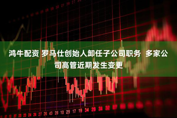 鸿牛配资 罗马仕创始人卸任子公司职务  多家公司高管近期发生变更